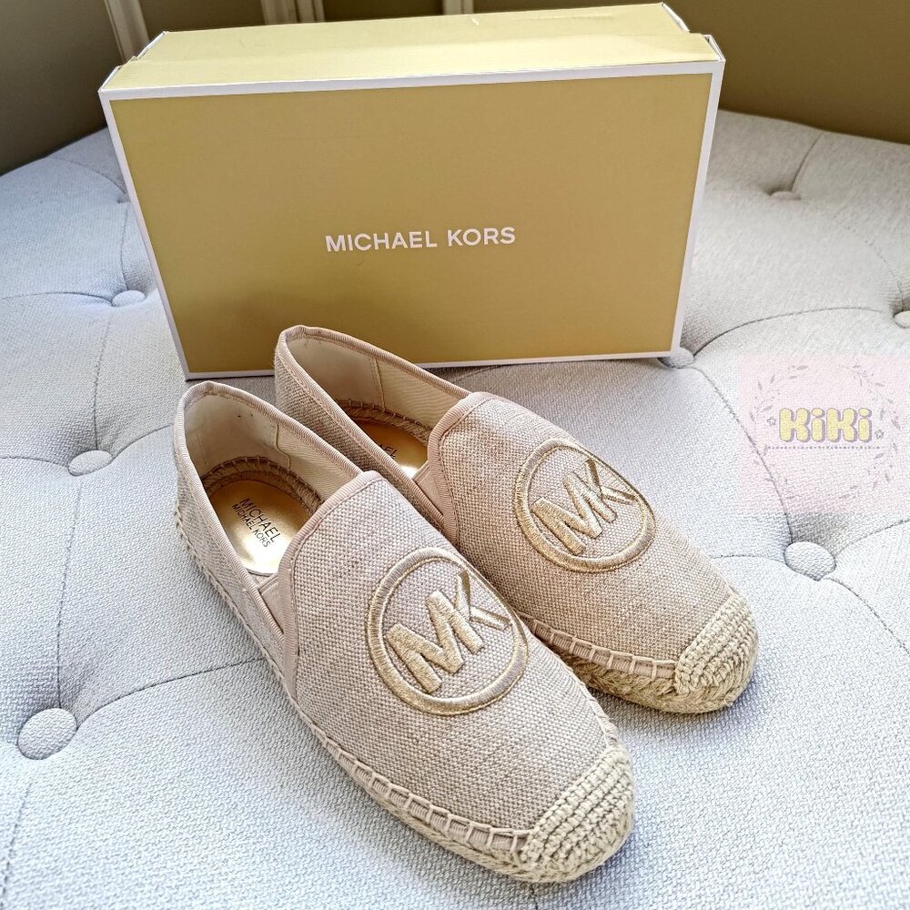 Michael Kors Hastings Metallic Canvas Espadrille size 6.5 49S5HTFP3D - Picture 4 of 11